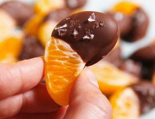 Healthy Chocolate Dipped Oranges