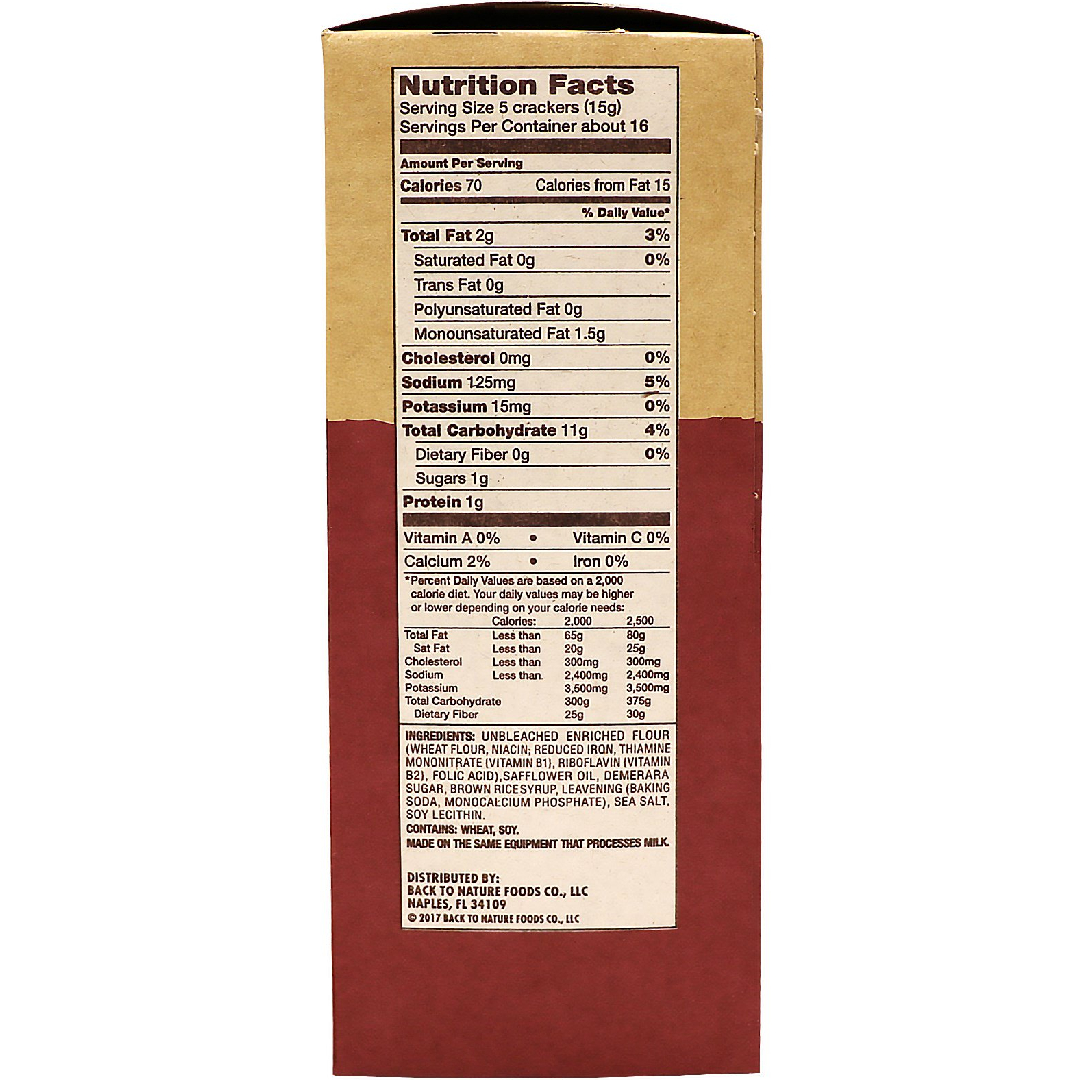 back to nature crackers classic round ingredients have willpower