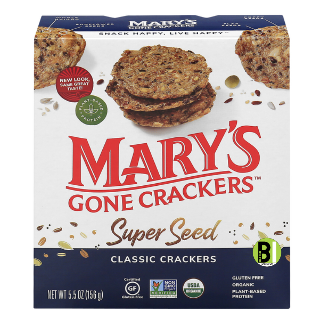 mary's organic super seed crackers healthy kosher have willpower