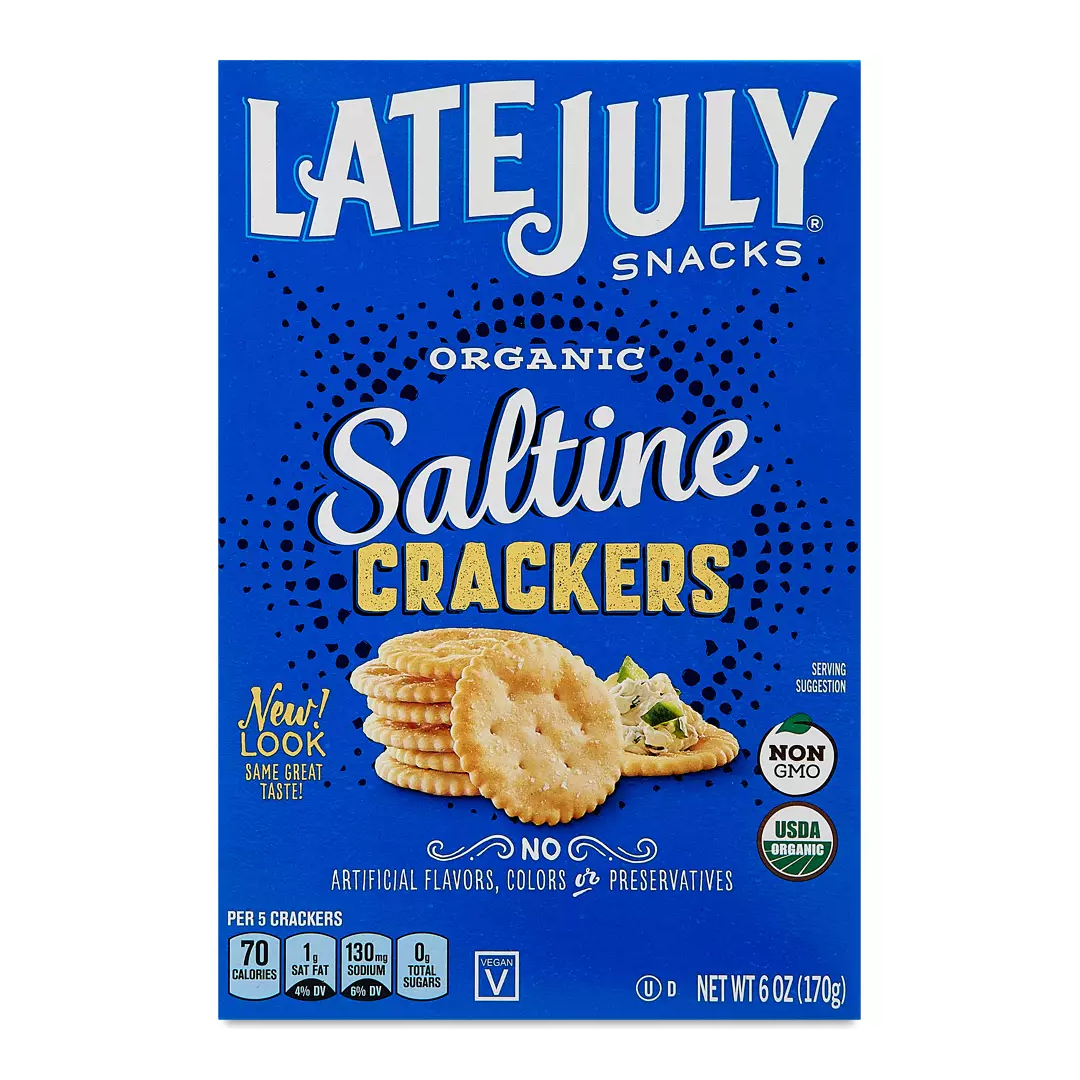Organic Classic Saltine Crackers late july healthy kosher have willpower