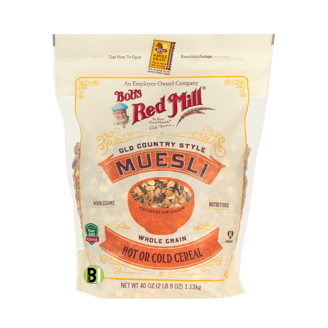 Bob's Red Mill Old Country Style Muesli Cereal healthy kosher cereal have willpower