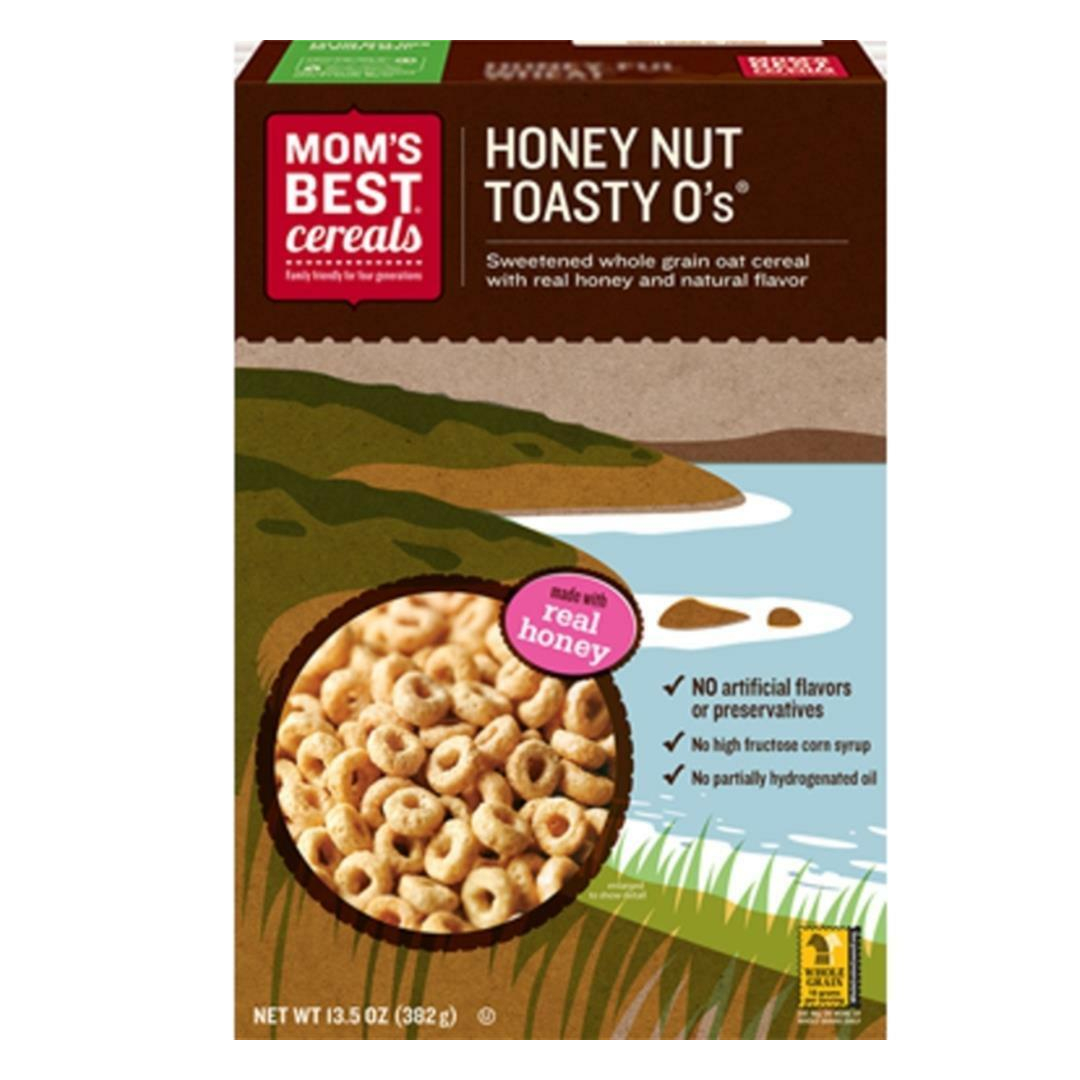 Mom's Best Naturals Toasty O's honey nut cereal ingredients healthy kosher cereal have willpower