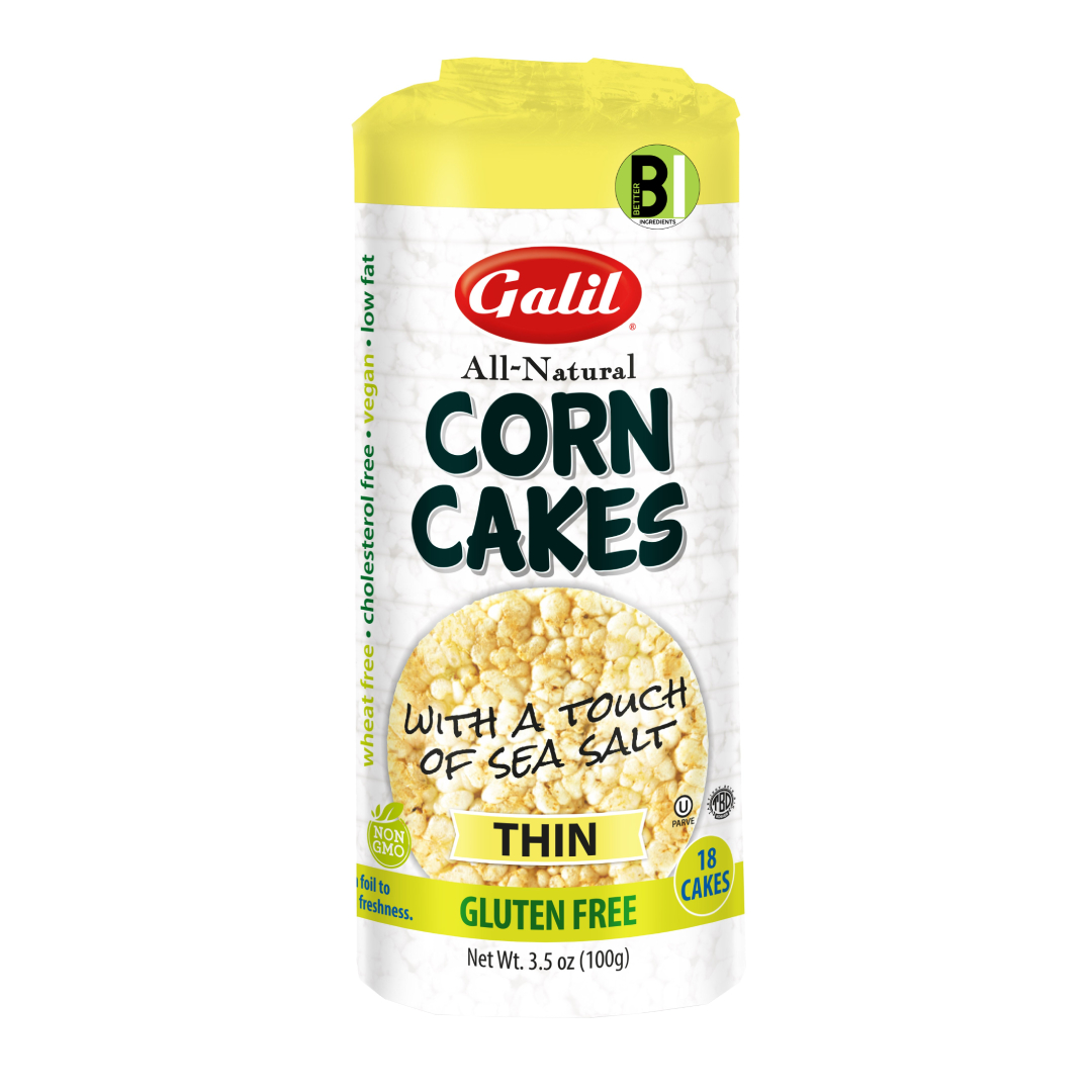 Galil Thin Real Corn Cakes Thin Corn Cakes healthy kosher rice cakes have willpower