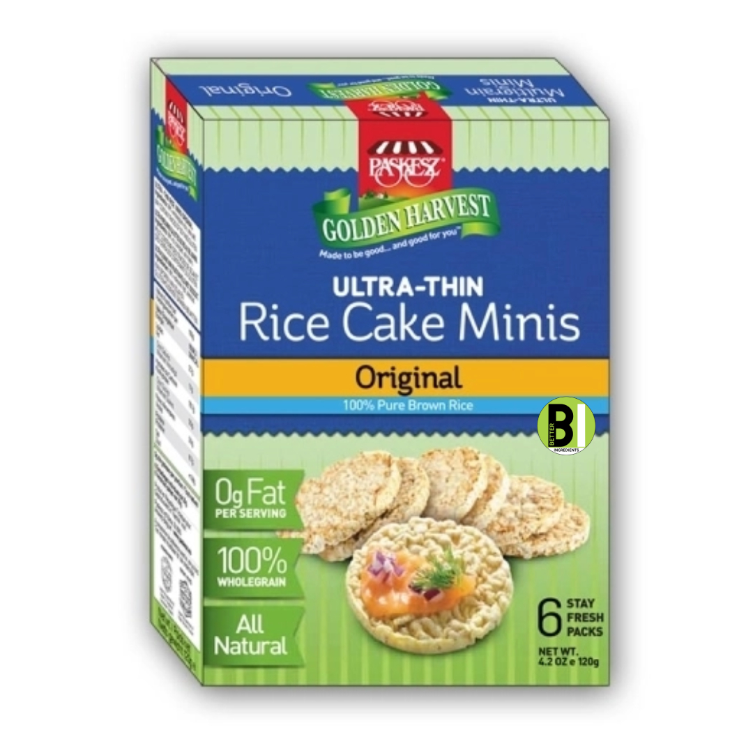 Paskesz Golden Harvest Rice Cake Minis Original healthy kosher rice cakes have willpower