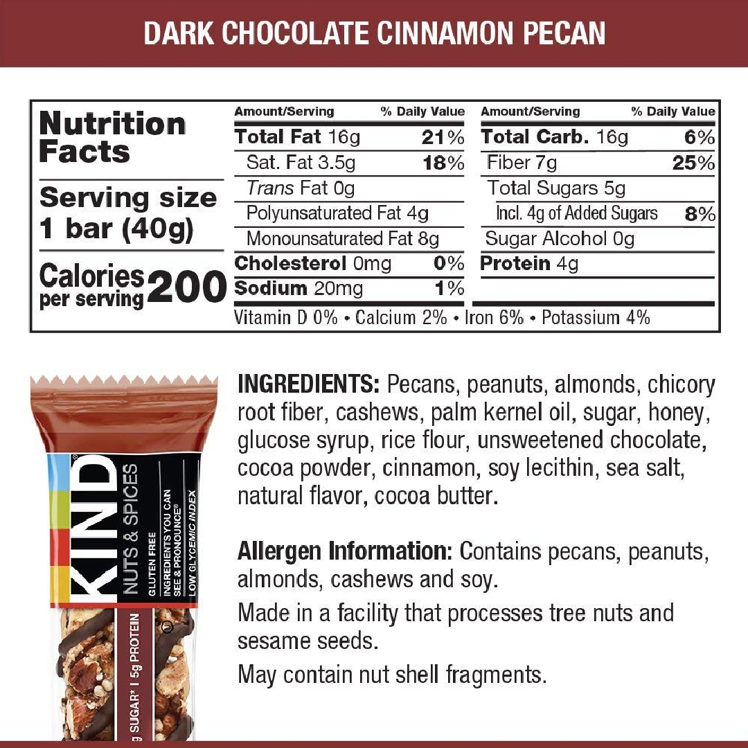 kind bar ingredients