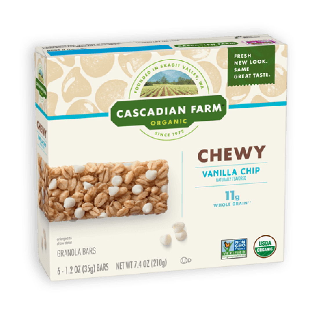 CASCADIAN FARM ORGANIC CHEWY GRANOLA BARS