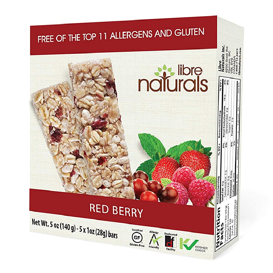 healthy kosher granola bar with berries