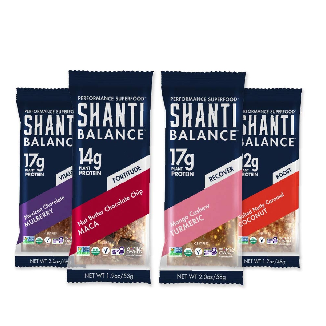 SHANTI BALANCE plant based protein bars