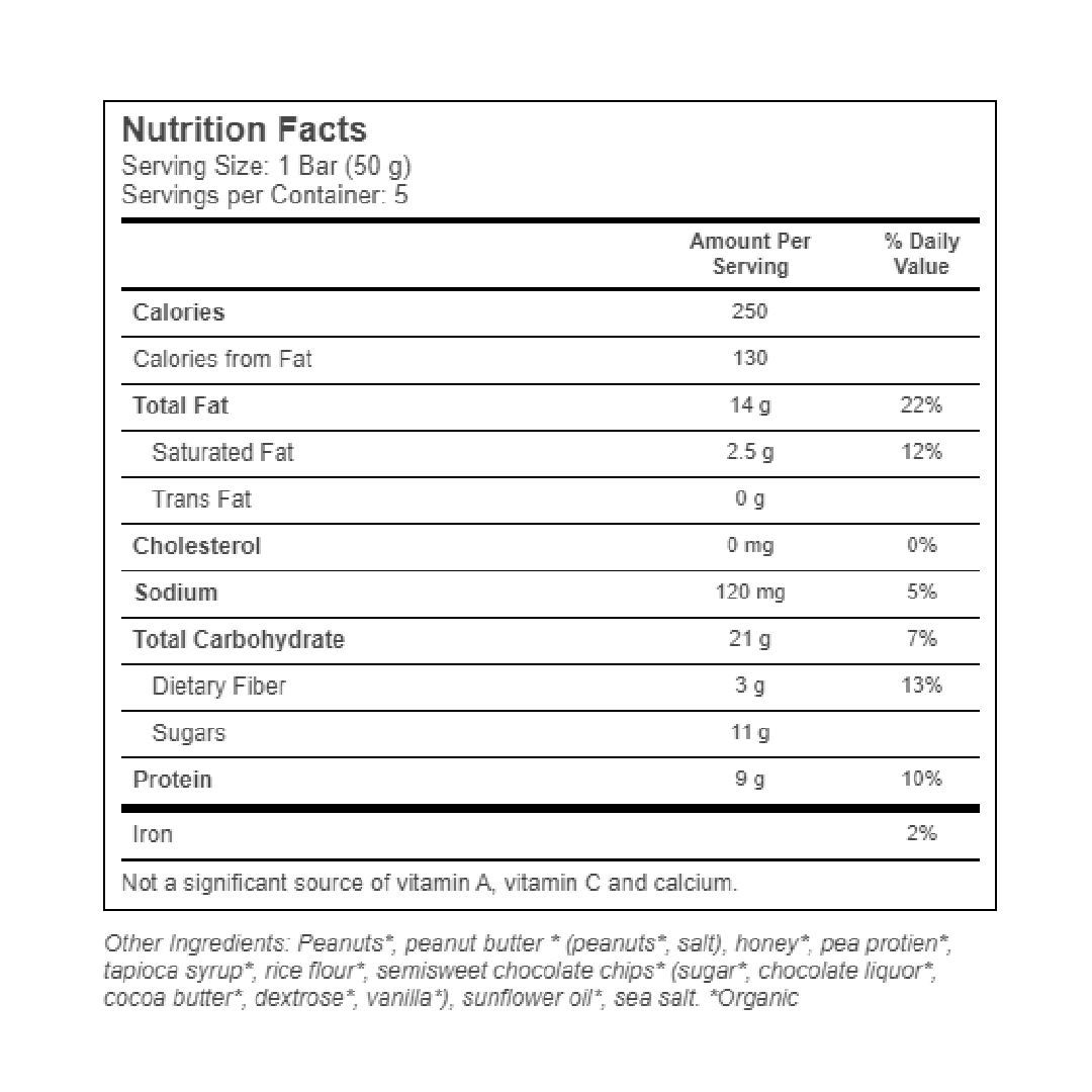 Cascadian Farm Organic Protein Chewy Bars Peanut Butter Chocolate Chip