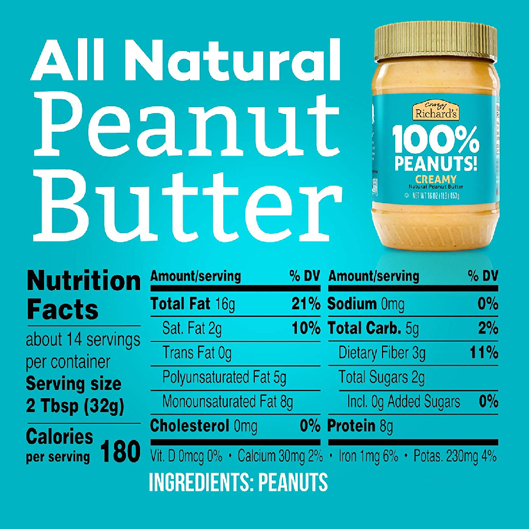 crazy richards healthy kosher peanut butter have willpower