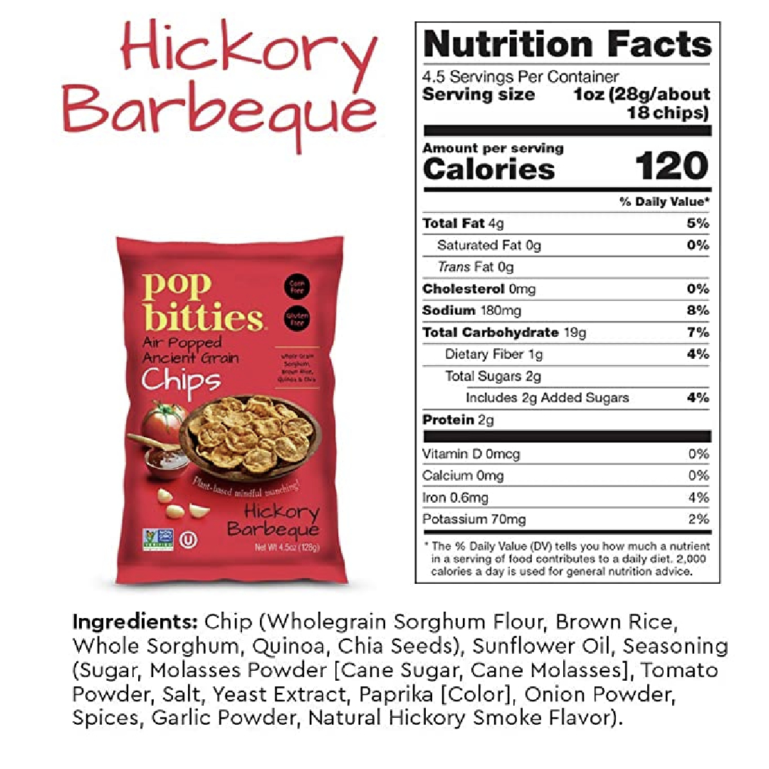 pop bitties chip ingredients