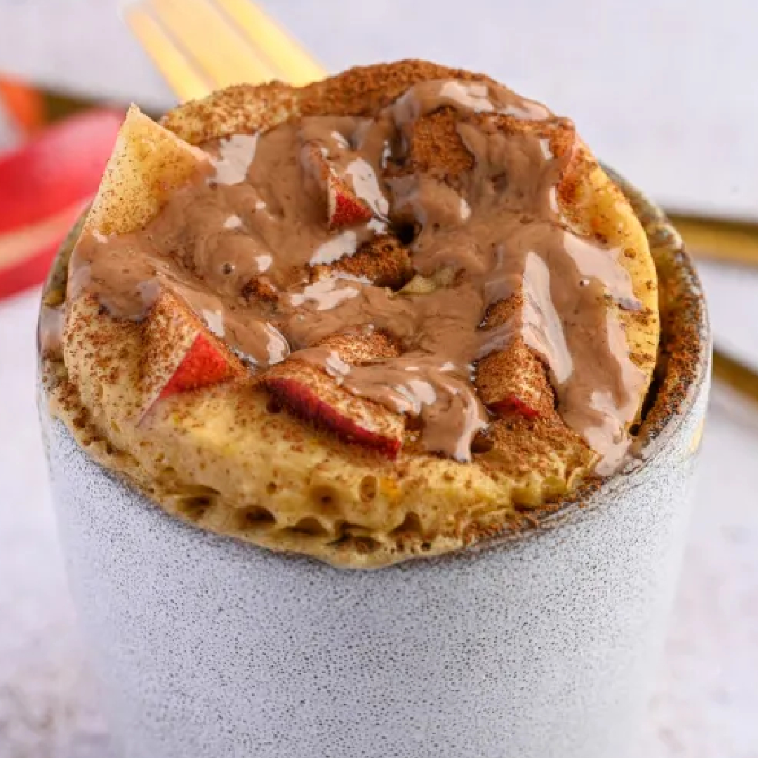 Healthy Microwave Apple Cake In A Mug